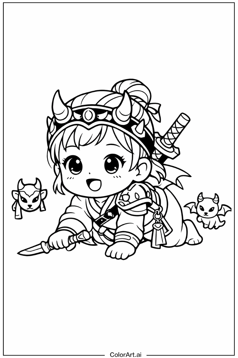 Baby saja crawling KPop Demon Hunters Baby Saja Scene