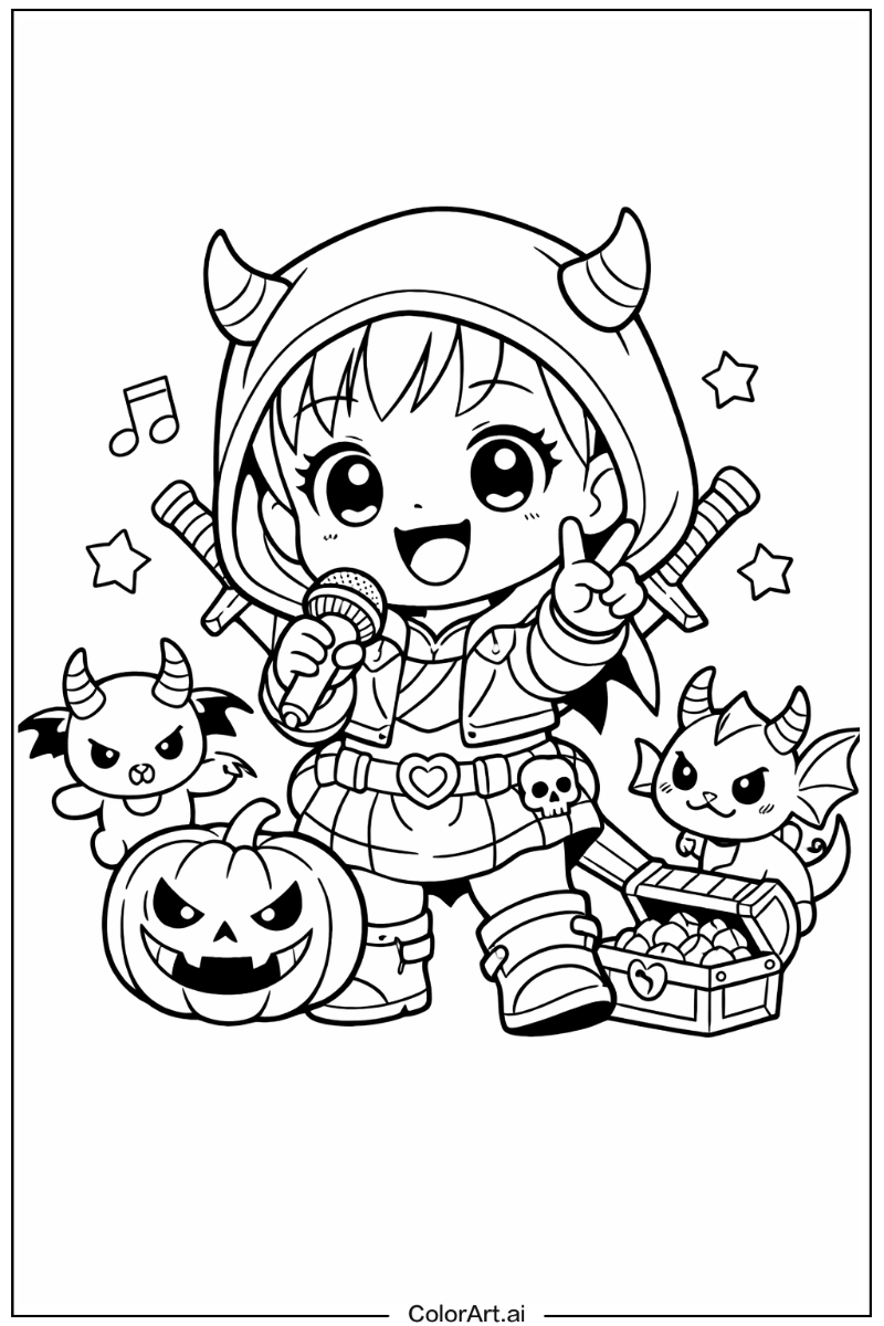 Baby saja playing KPop Demon Hunters Baby Saja Design