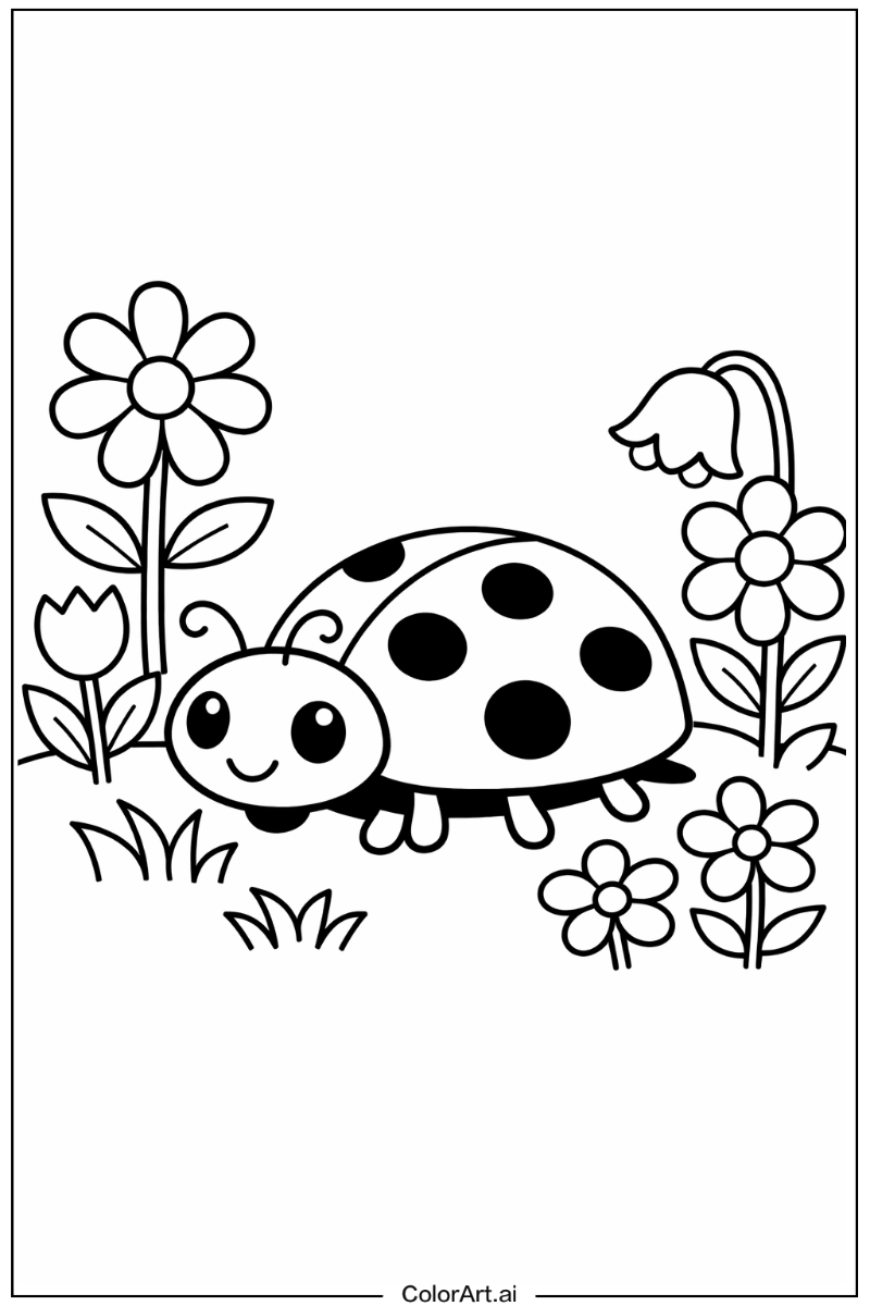 48개의 무료 무당벌레 색칠 페이지