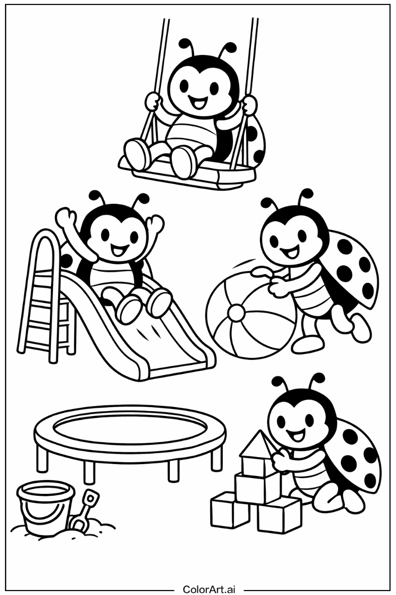 Ladybug Having Fun 2