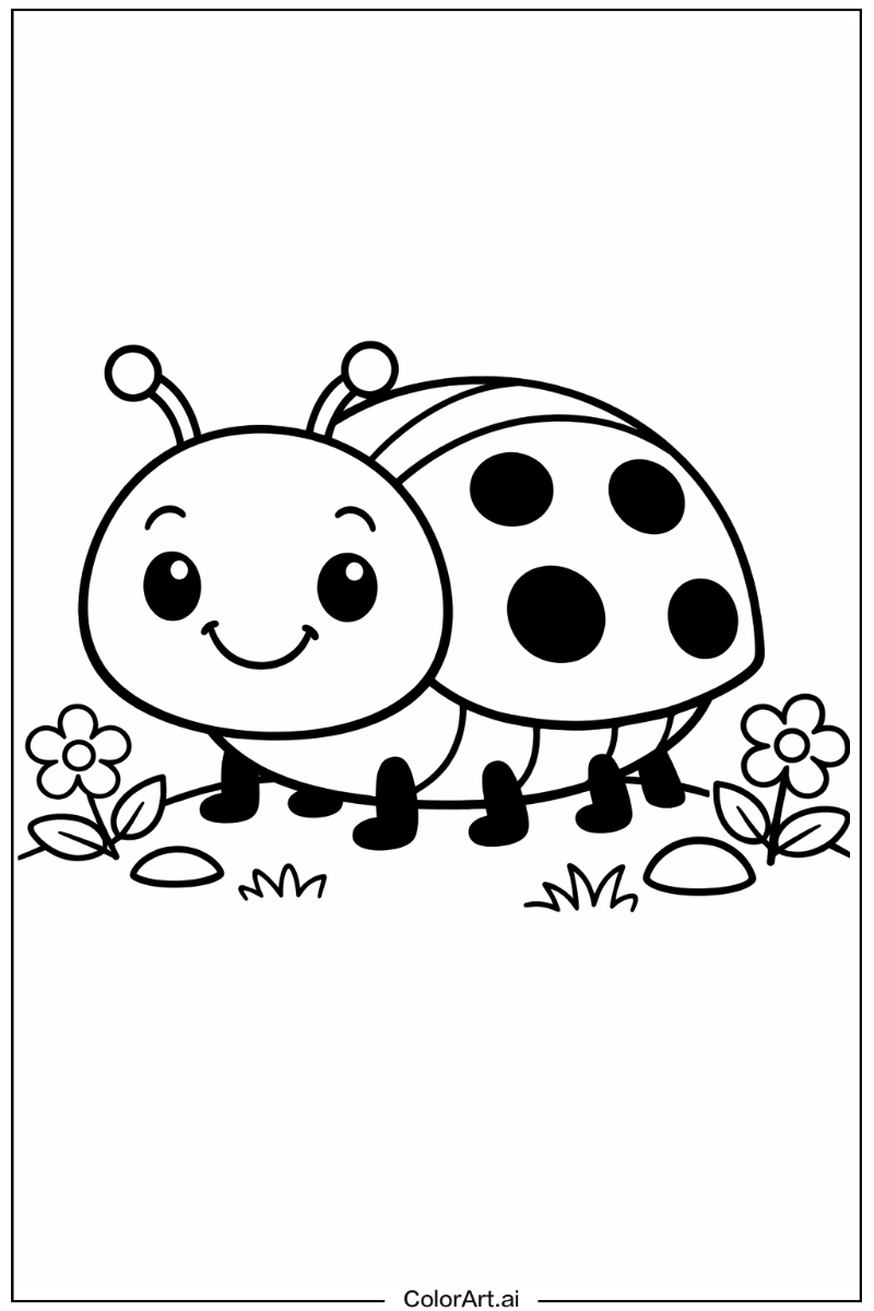 Smiling Ladybug 3