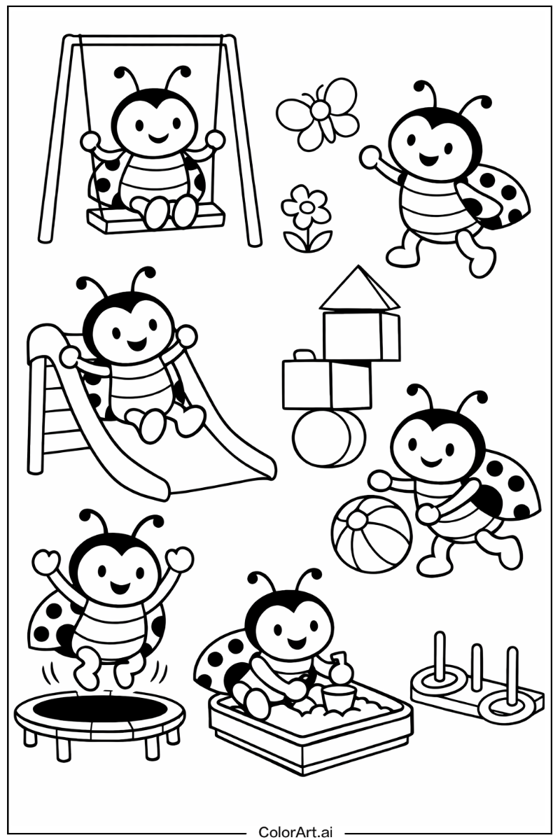 Ladybug Having Fun 3