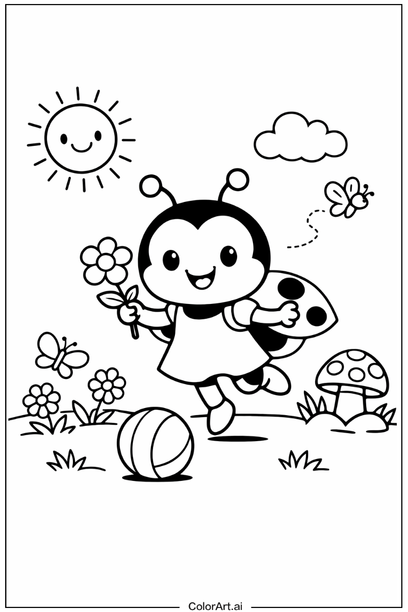 Ladybug Playing Outside 1