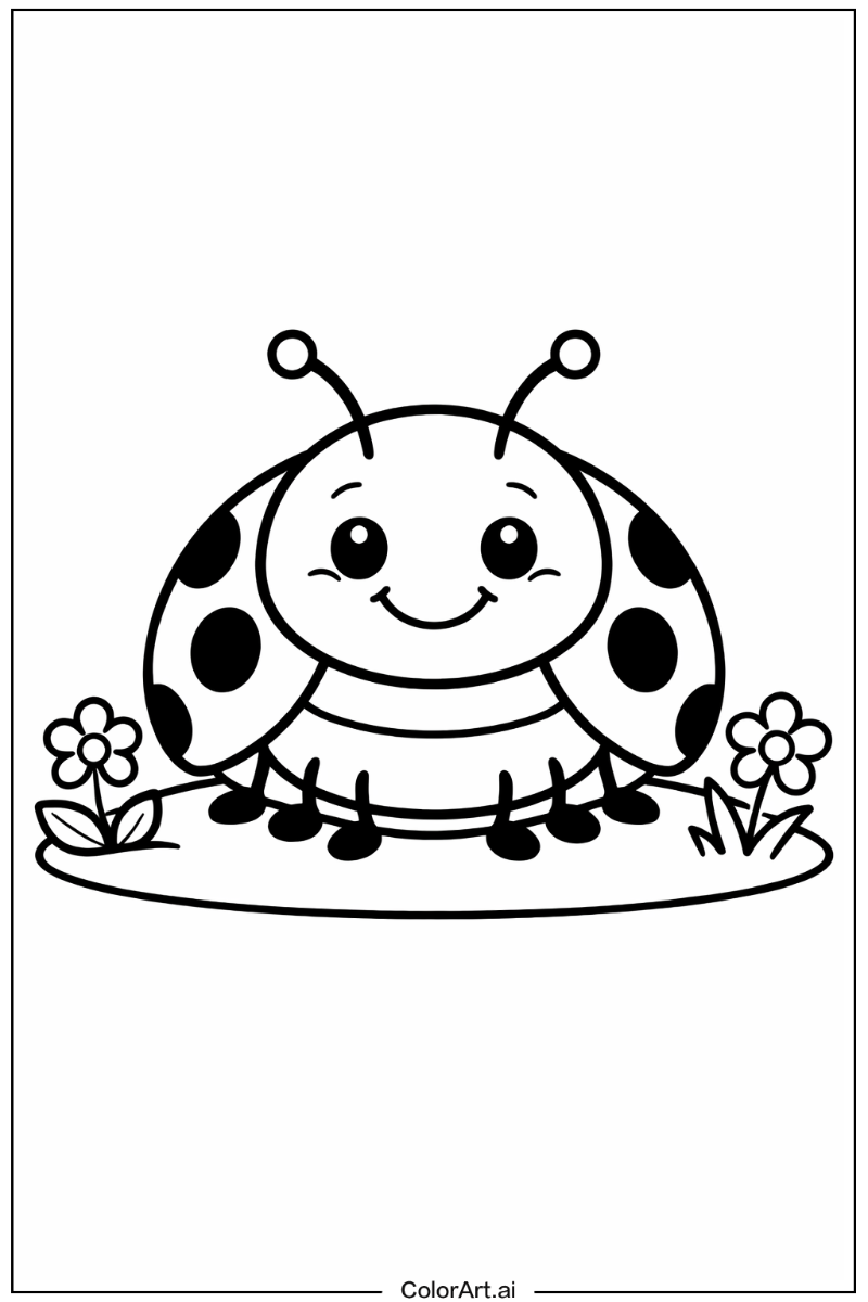 Smiling Ladybug 4