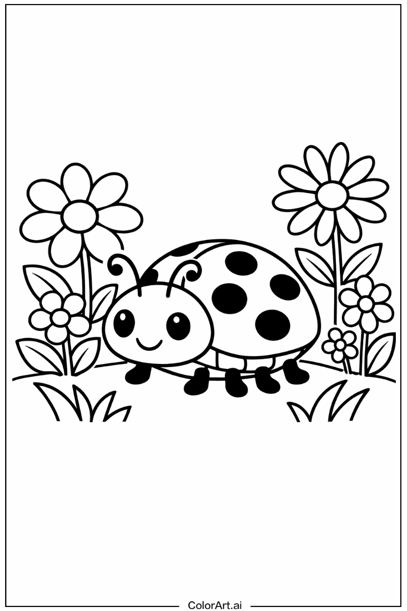Ladybug in a Garden 5