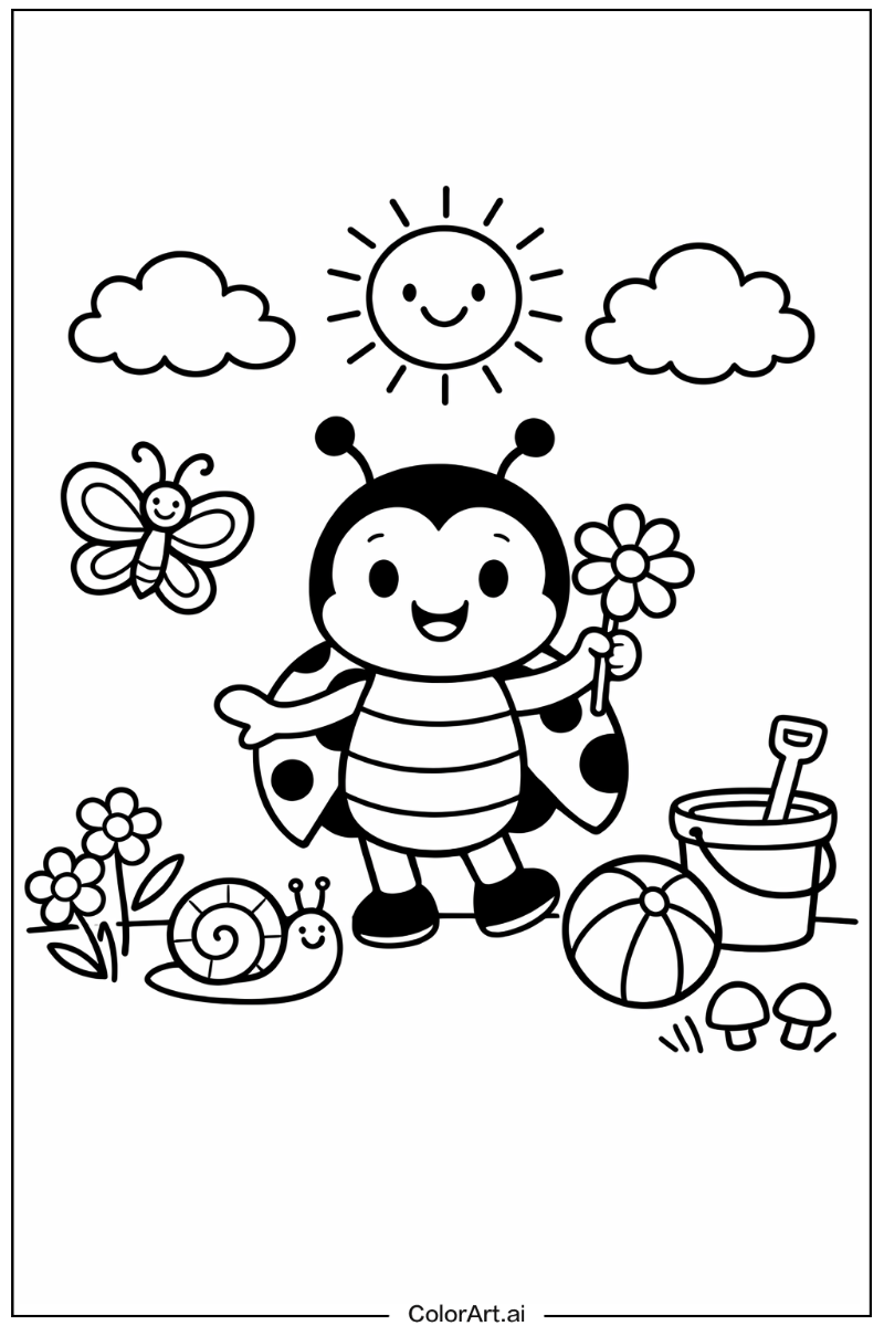 Ladybug Playing Outside 6