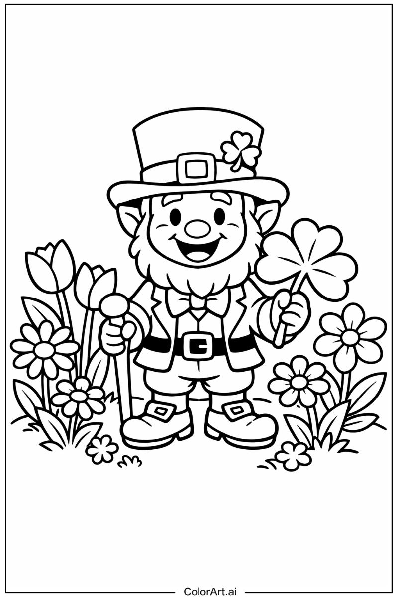 leprechaun in a Garden 2