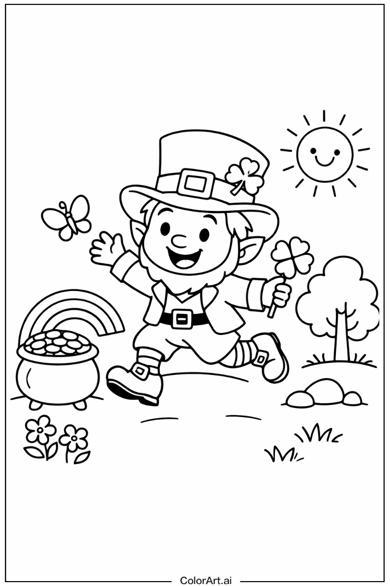 leprechaun Playing Outside 2