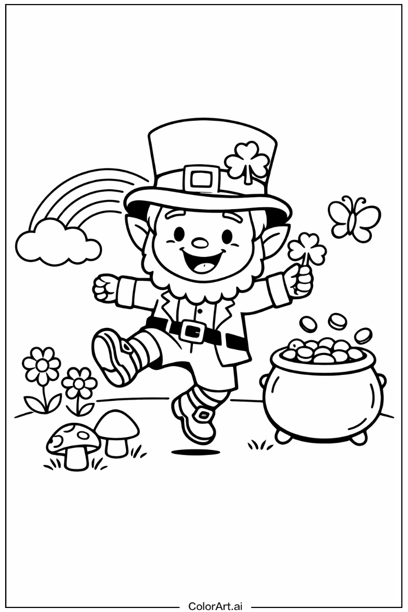 leprechaun Playing Outside 1