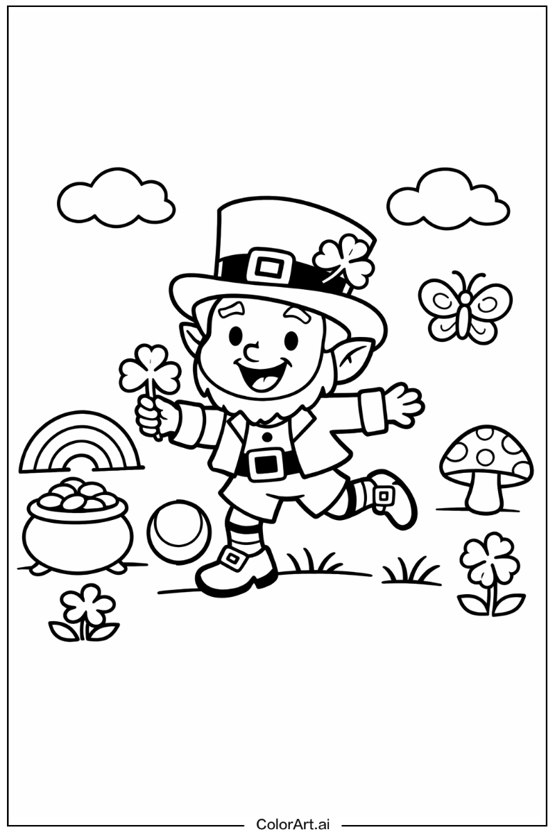 leprechaun Playing Outside 4