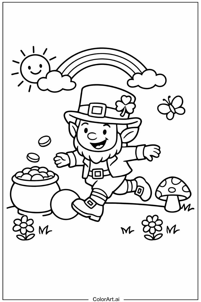 leprechaun Playing Outside 5