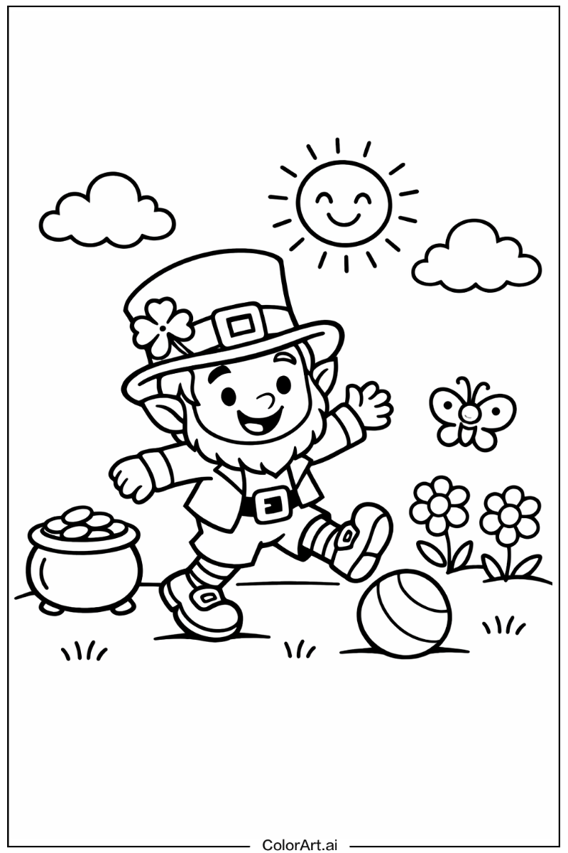 leprechaun Playing Outside 6