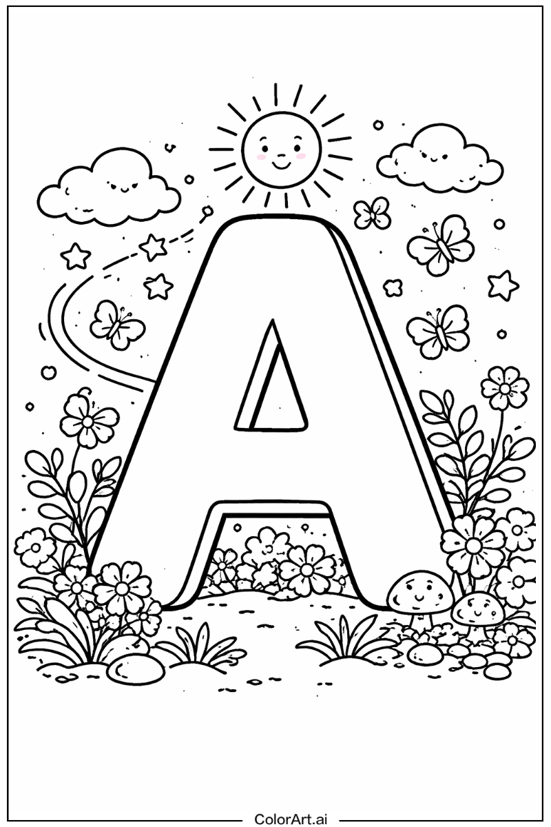 Thick letter a Letter A Design