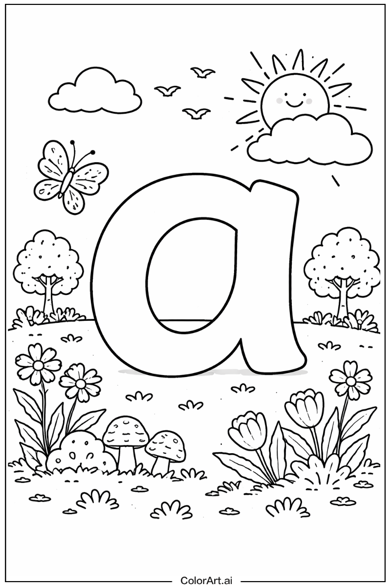 Lowercase a Letter A Scene 2