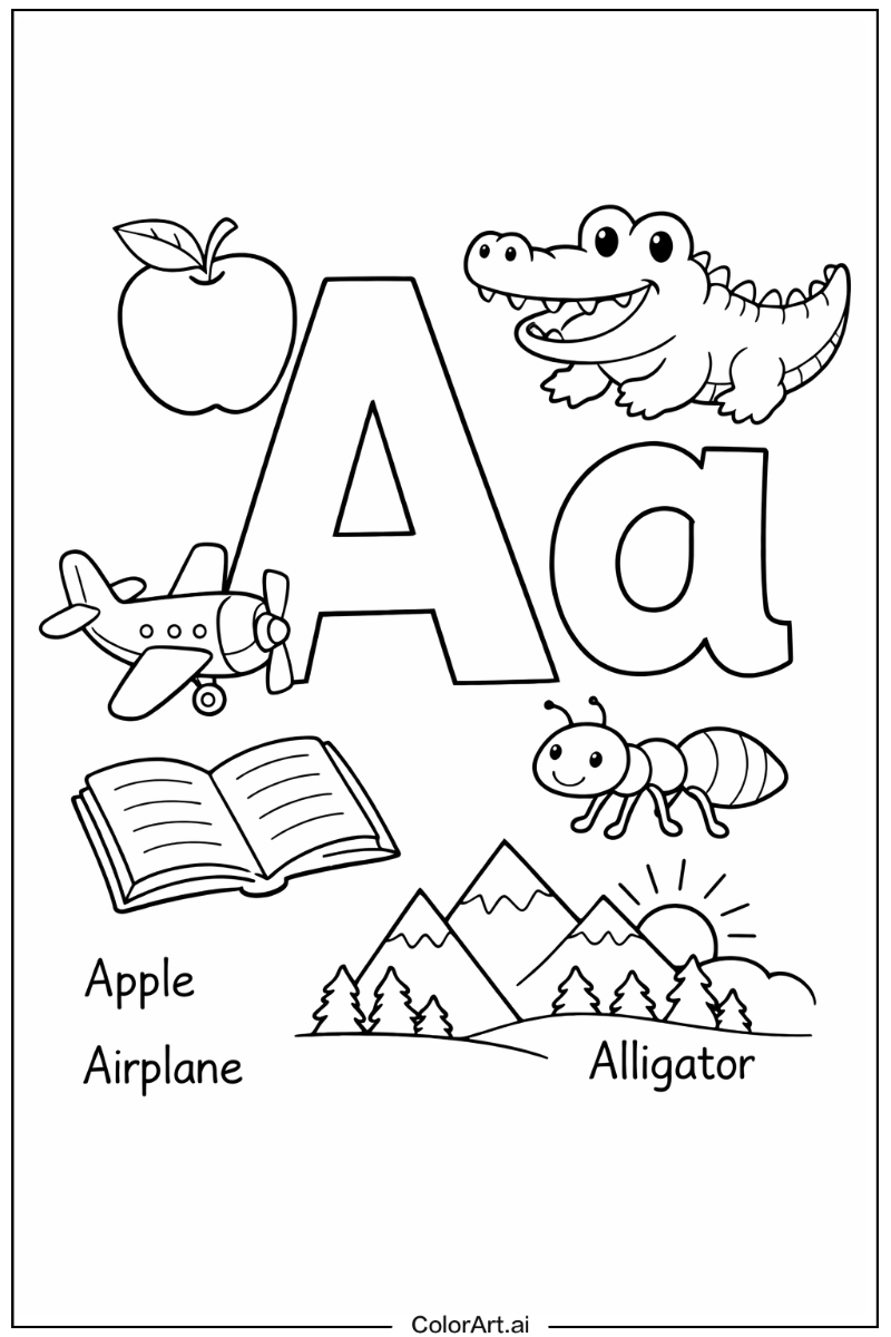 Script a Letter A Design 2