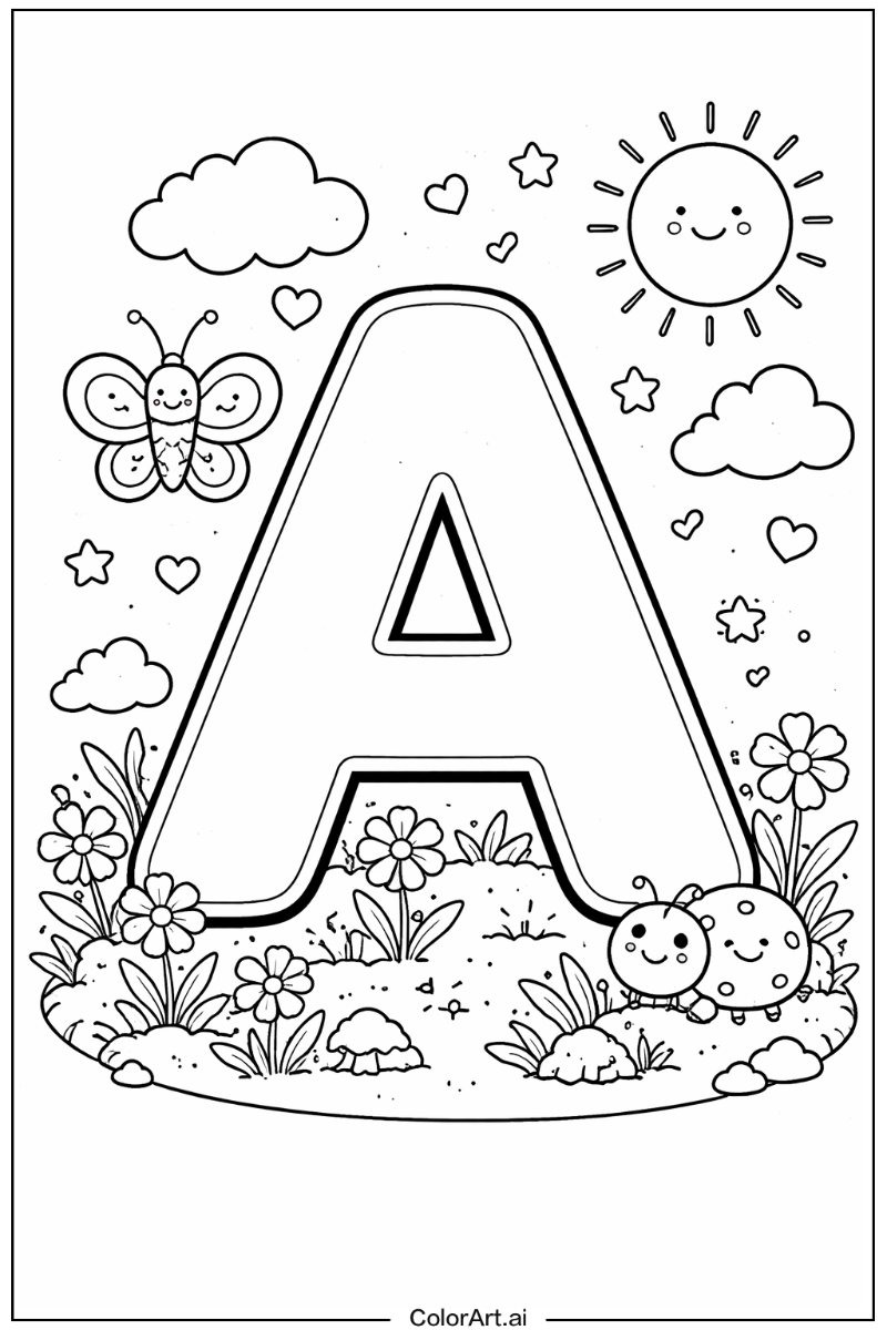 Thick letter a Letter A Design 2