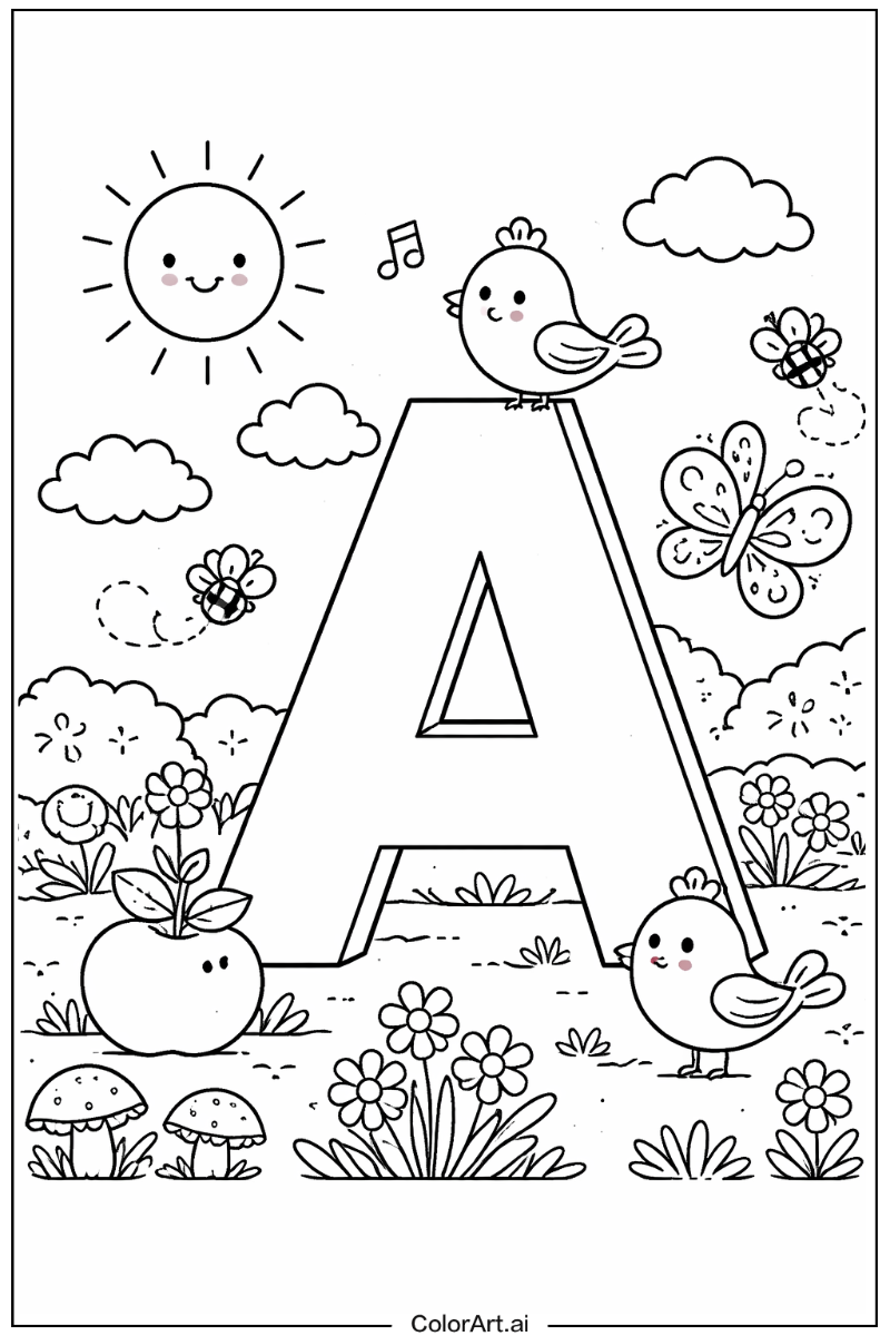Block letter a Letter A Design