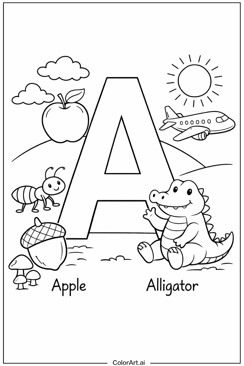 Script a Letter A Design