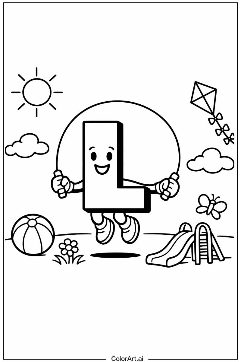 Letter Playing Outside 3