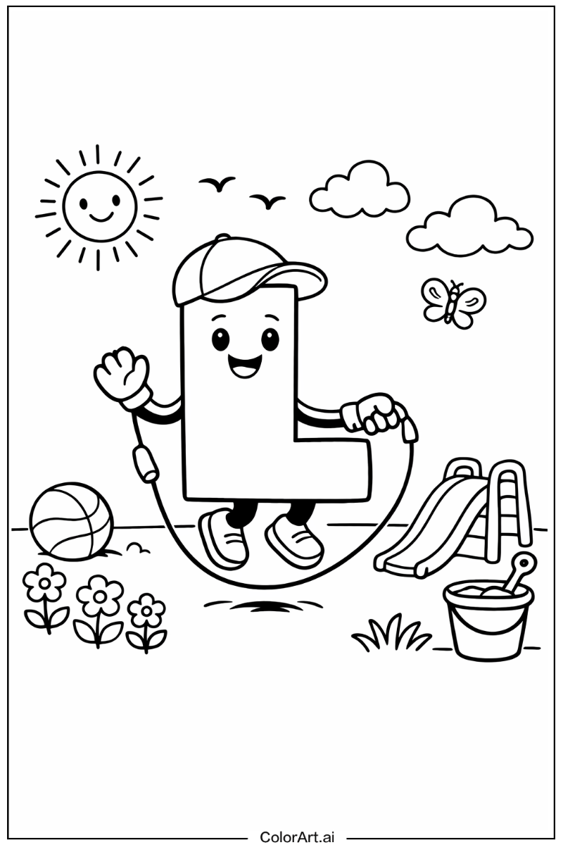 Letter Playing Outside 5