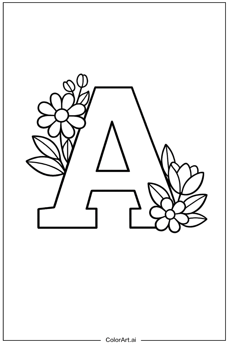 Letter with Flowers 5