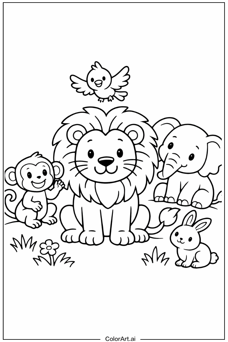 Lion with Friends 2