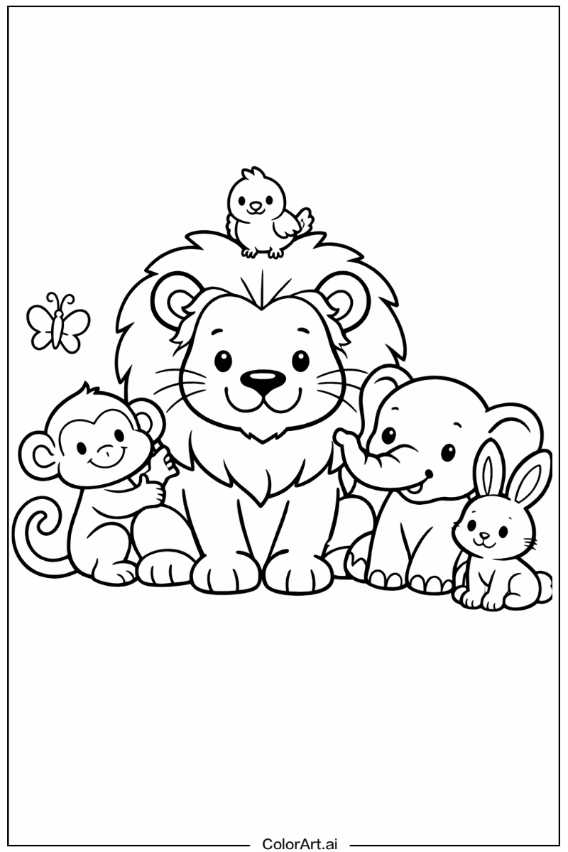 Lion with Friends 3
