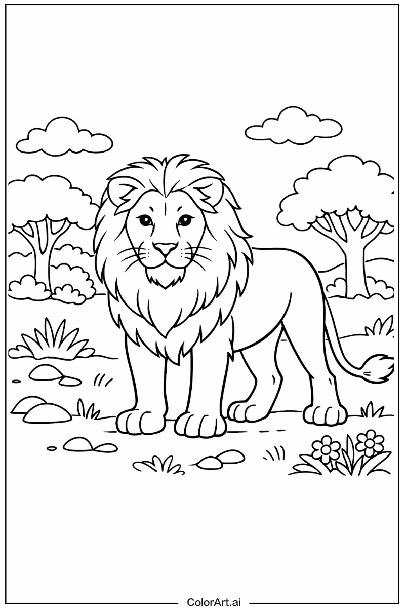 Lion in Nature 3