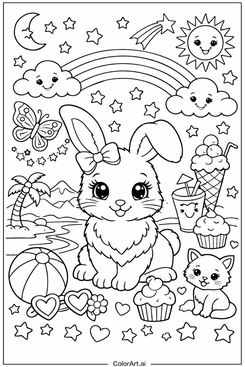 Bunny Lisa frank Scene
