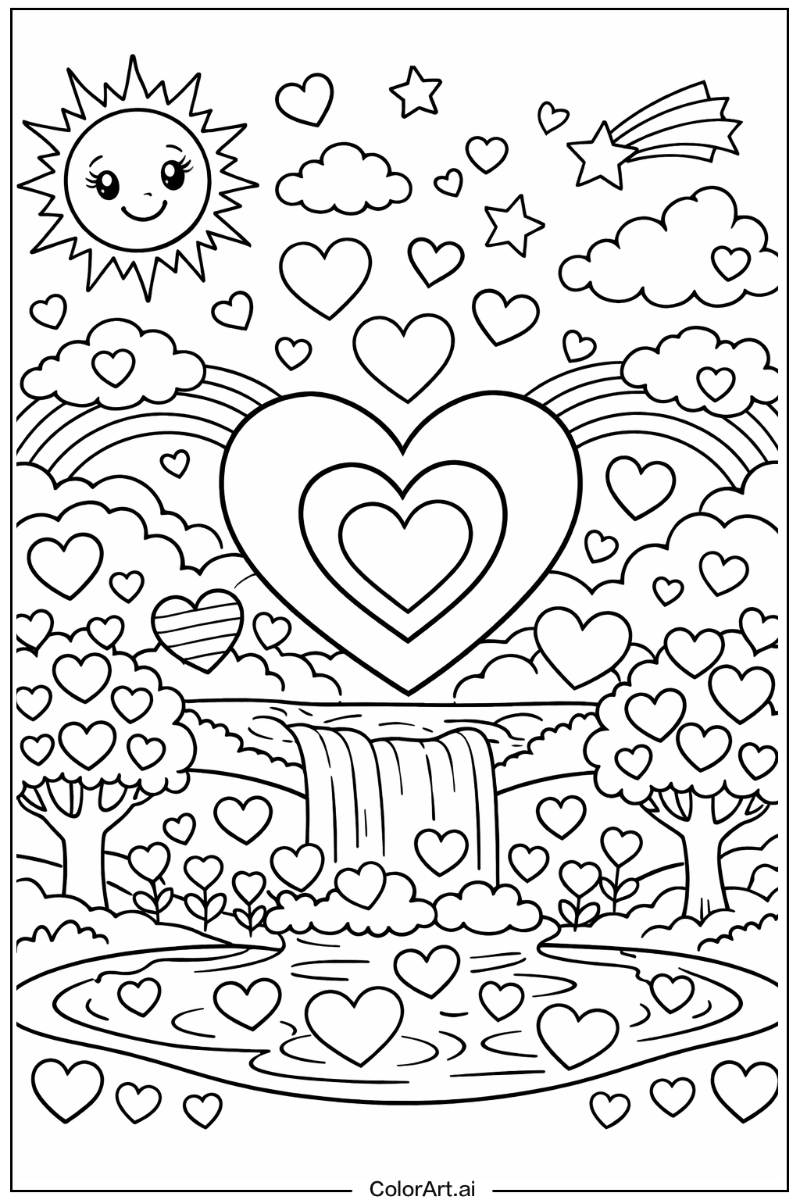 Hearts Lisa frank Design