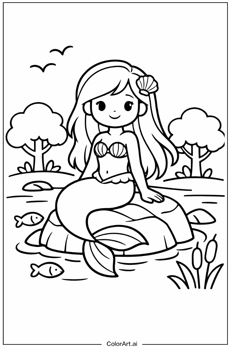 little mermaid in Nature 2