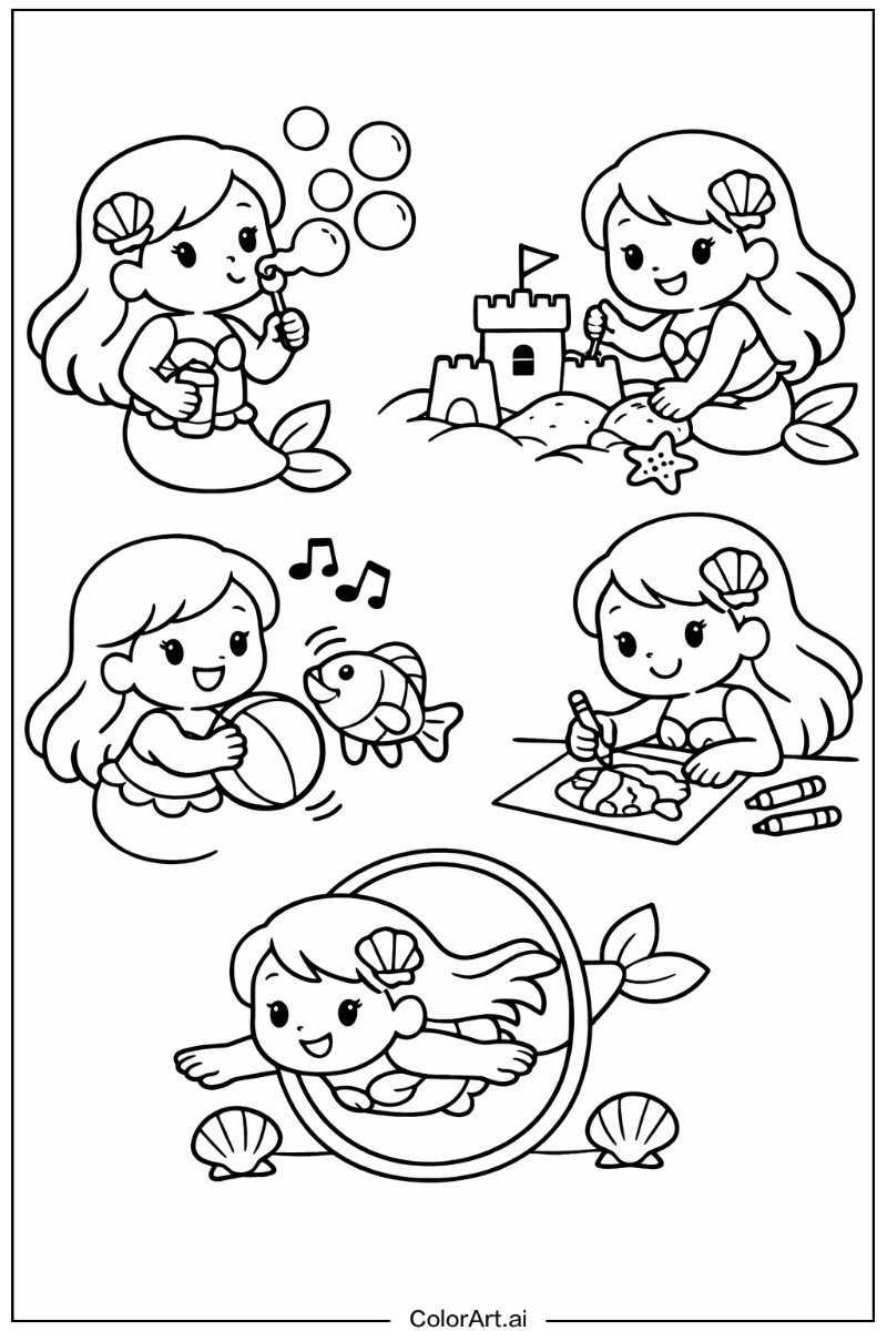 little mermaid Having Fun 3