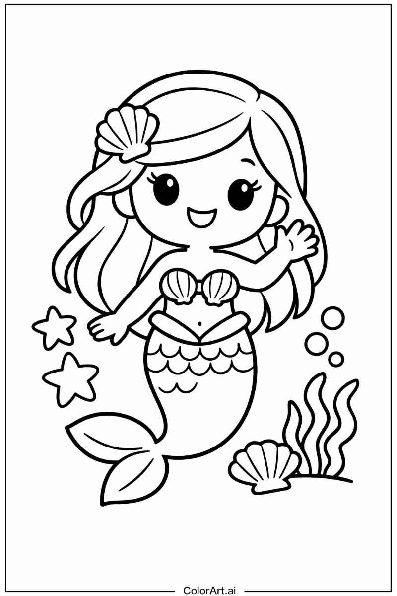 Smiling little mermaid 4