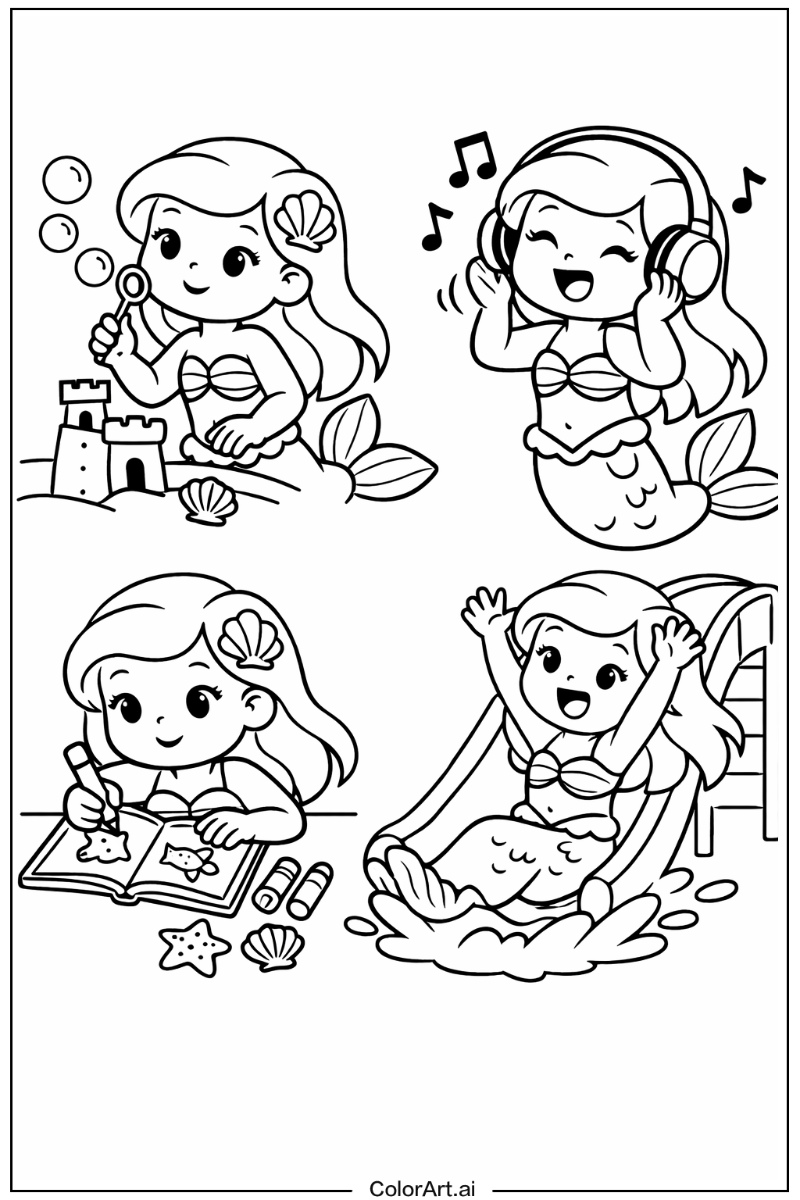 little mermaid Having Fun 4