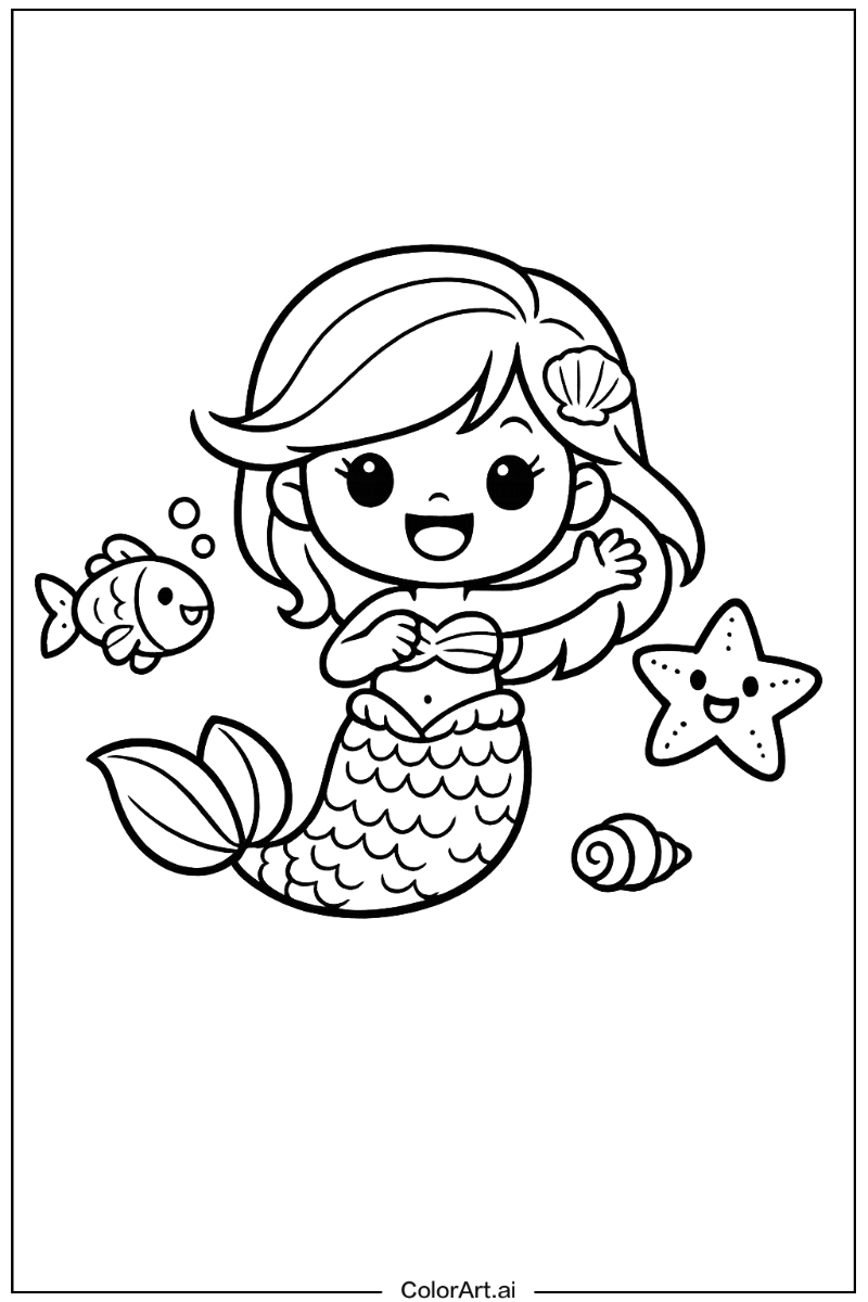 Happy little mermaid 5