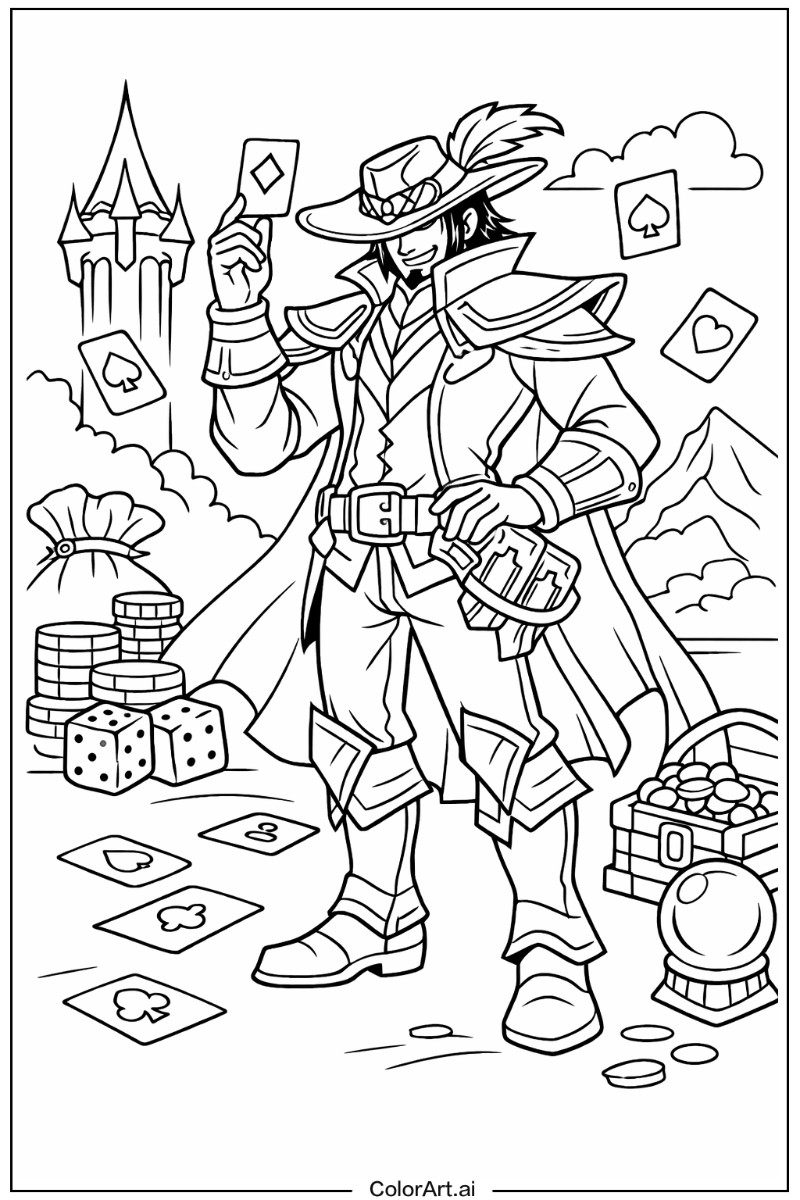 Twisted fate LOL Scene