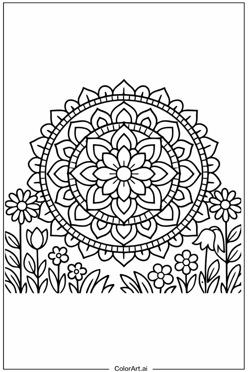 mandala in a Garden 2
