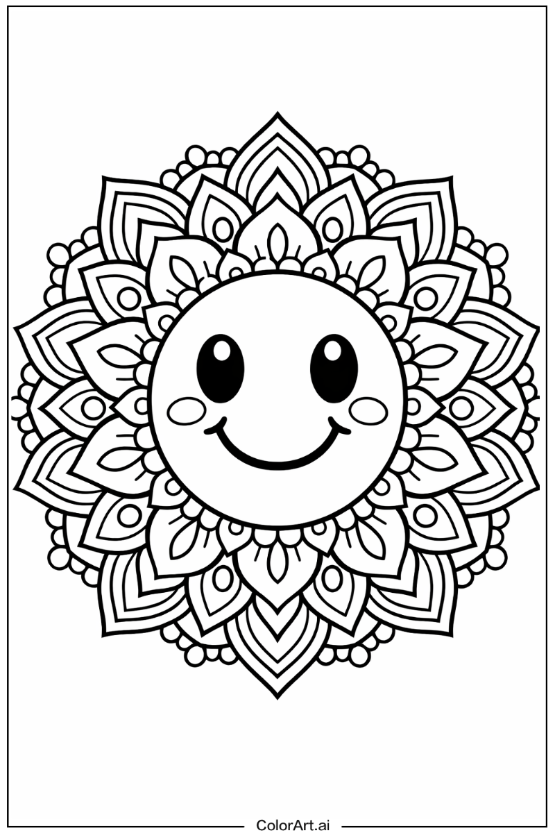 Smiling mandala 3