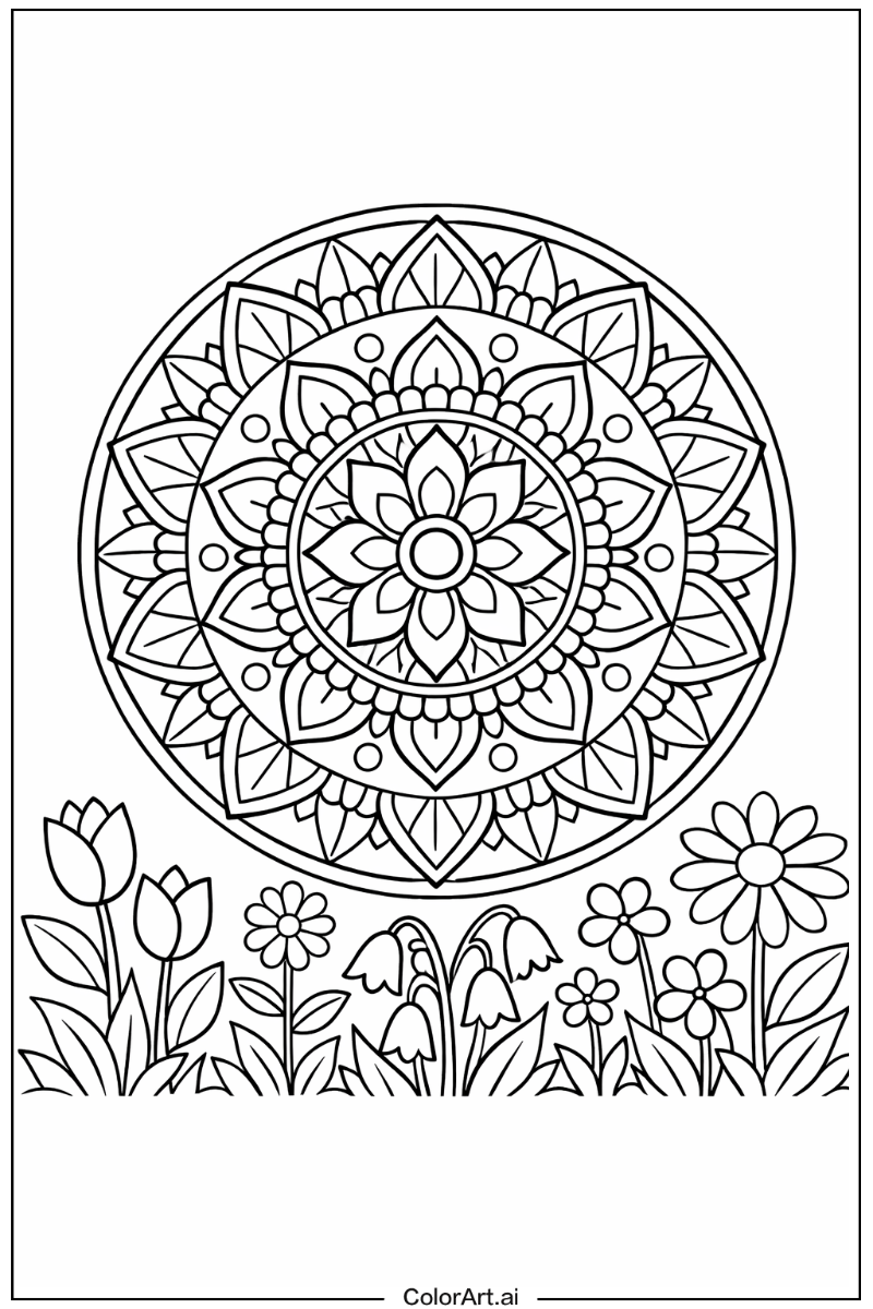 mandala in a Garden 4