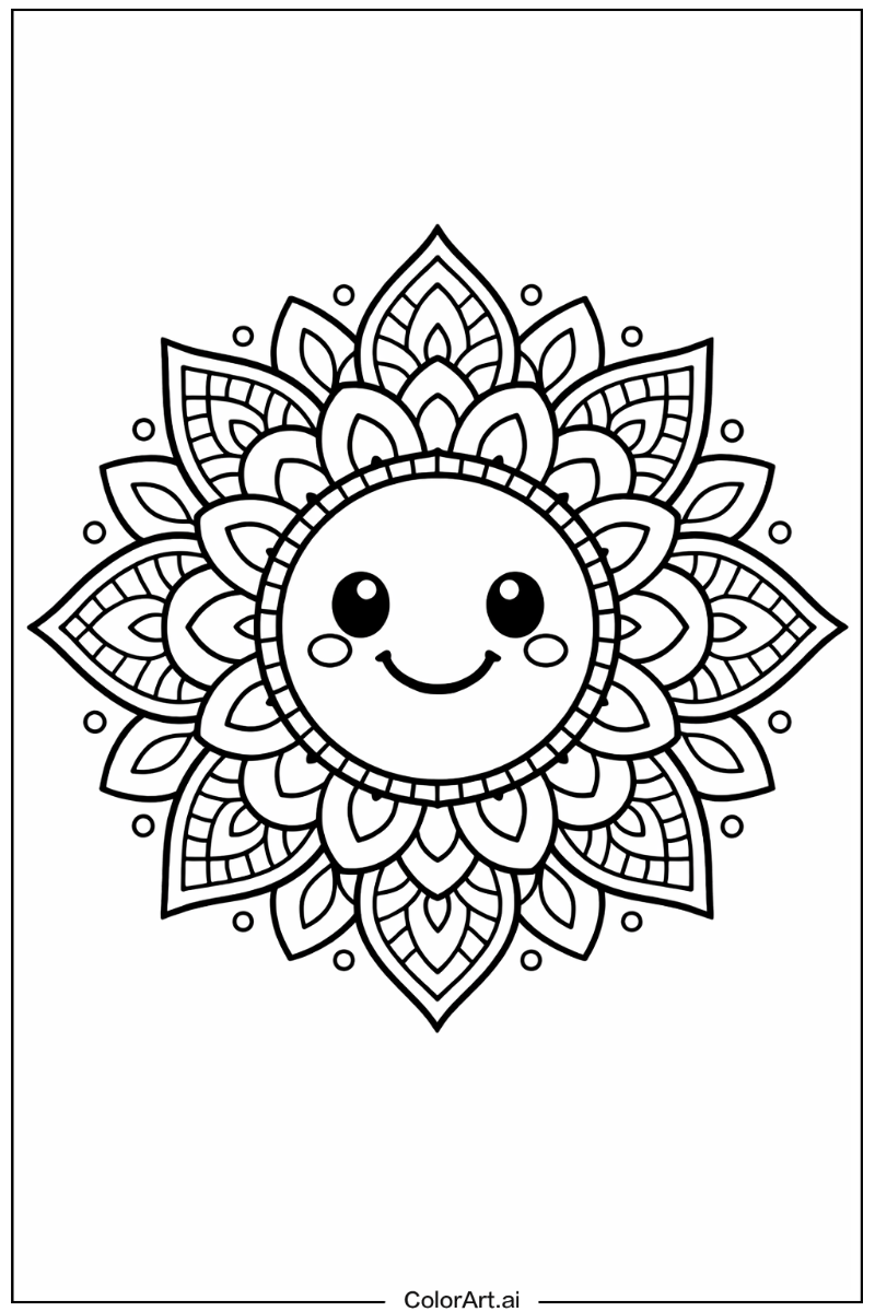Smiling mandala 4