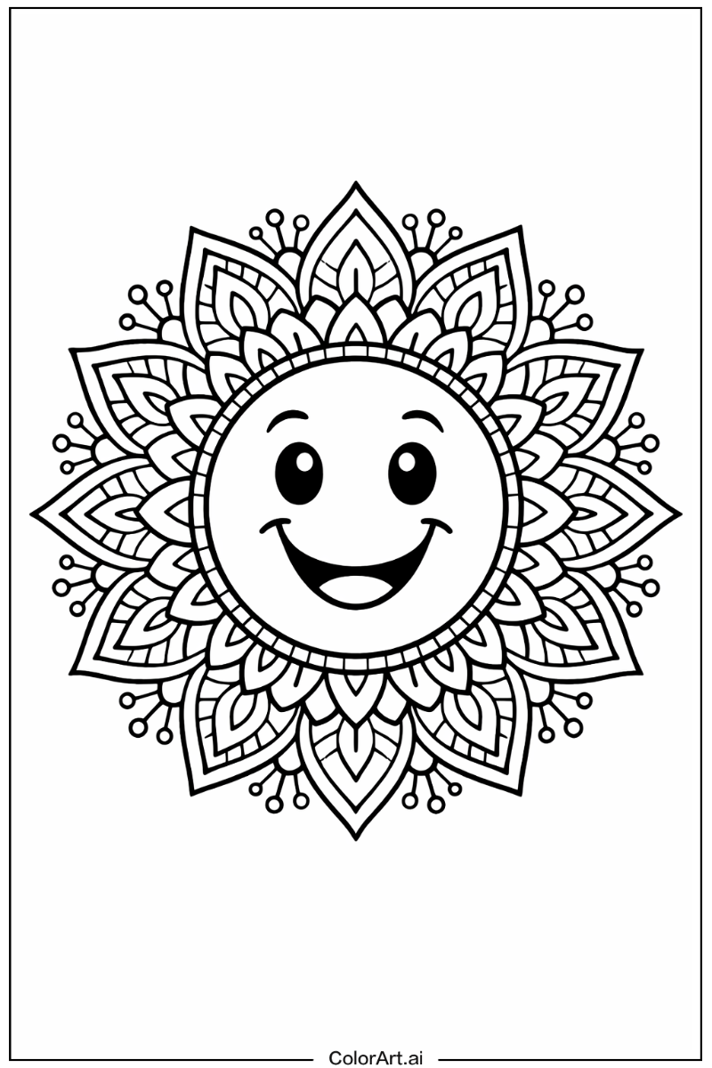 Smiling mandala 5