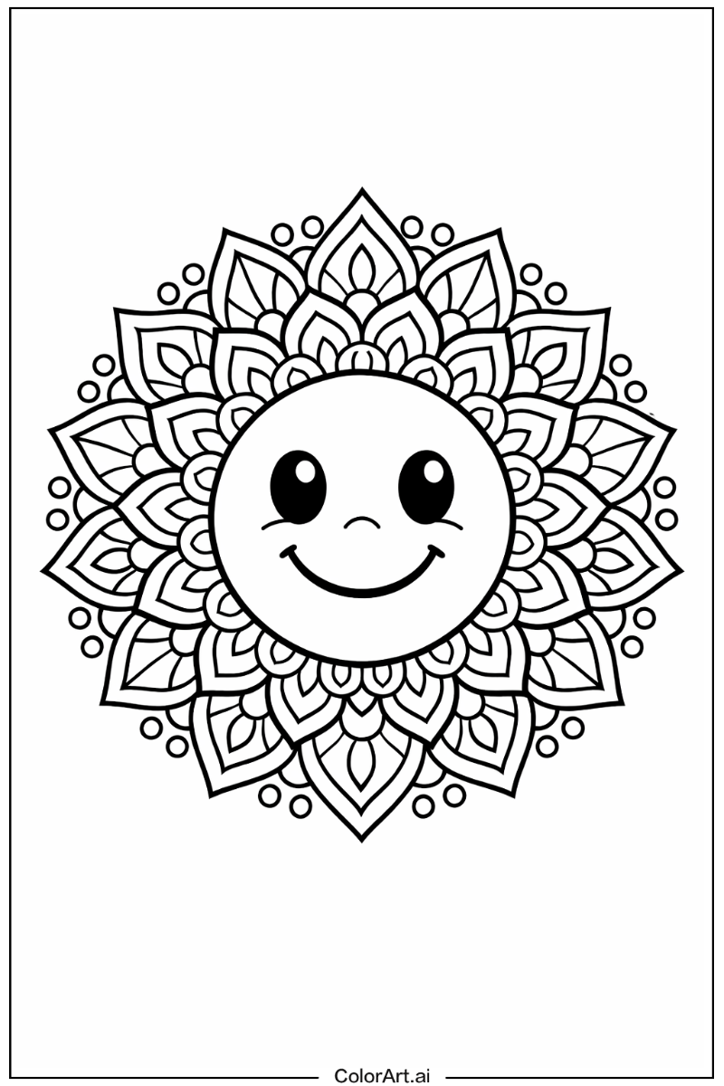 Smiling mandala 6
