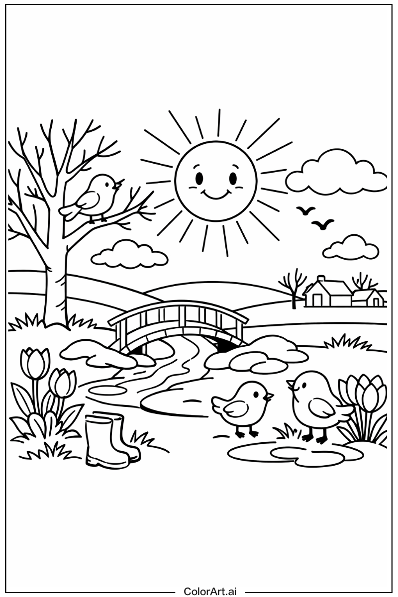 March sunshine March Scene