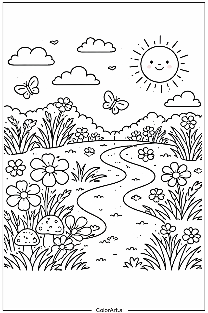 March with Green grass Theme