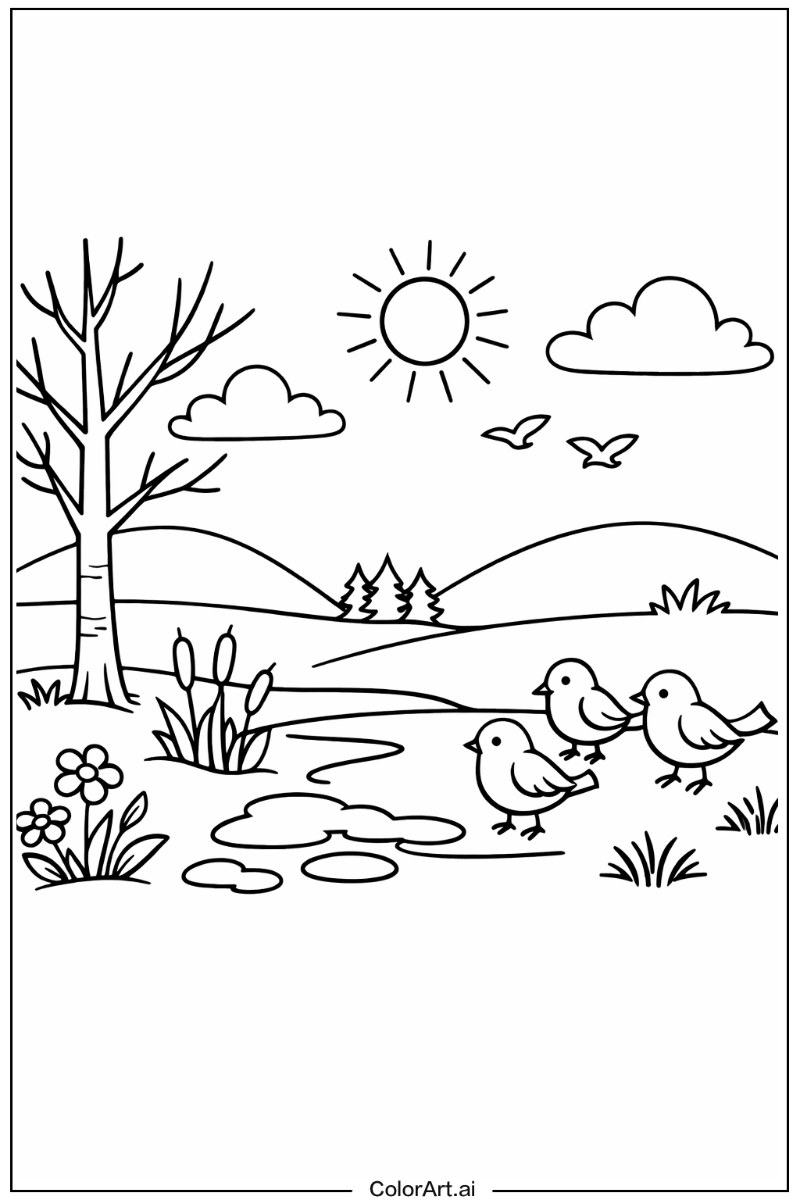 March with March nature scene Theme