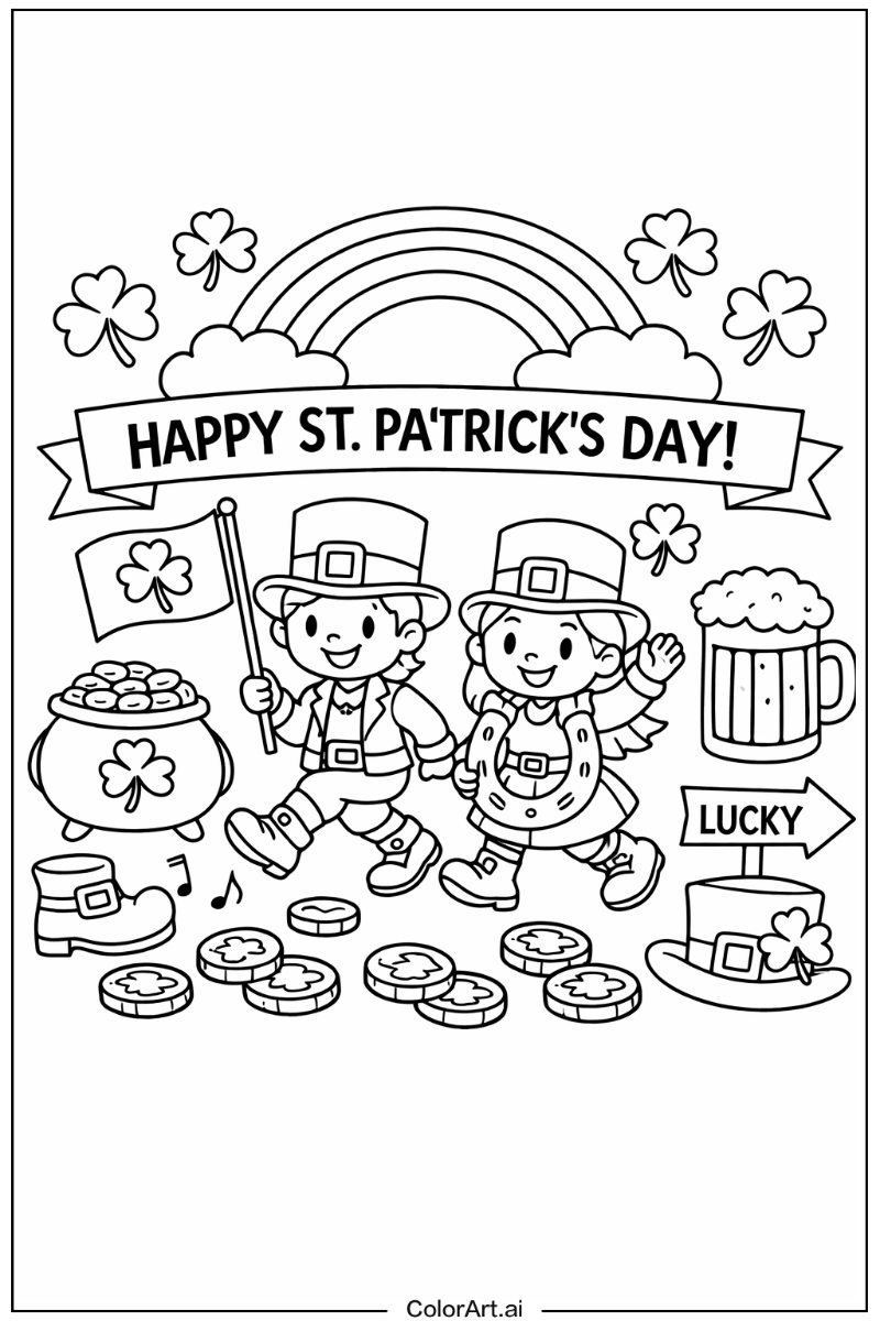 St patricks day March Scene