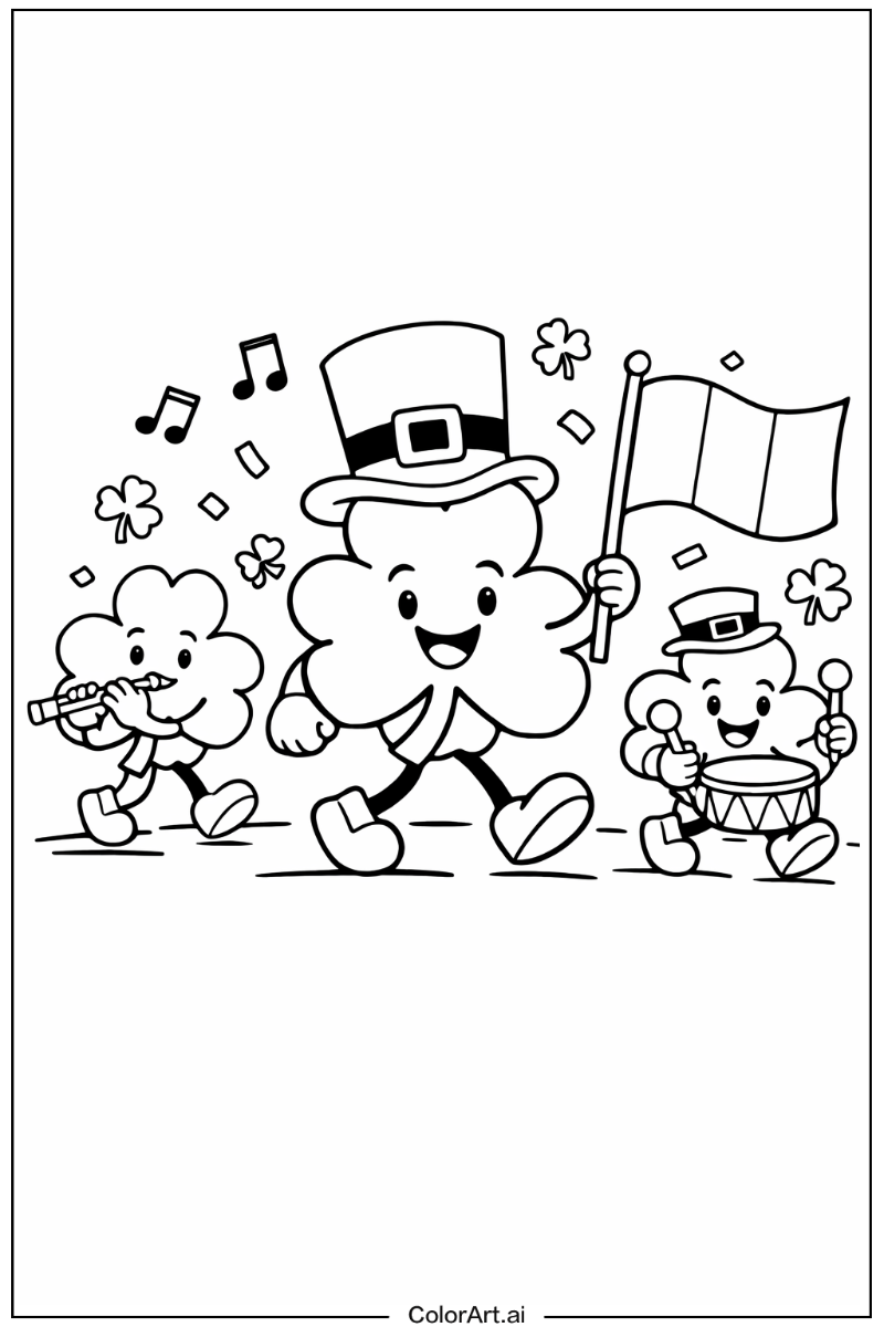 March with Shamrock Theme