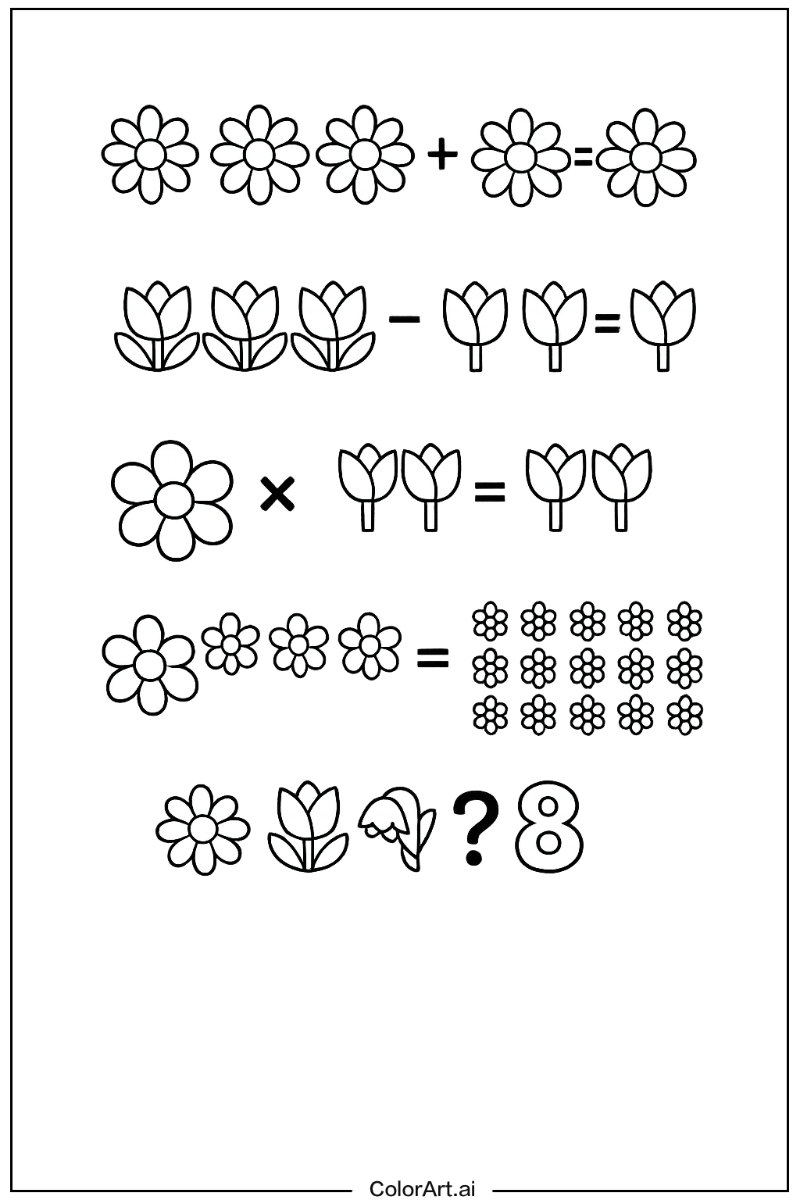 Math with Flowers 3