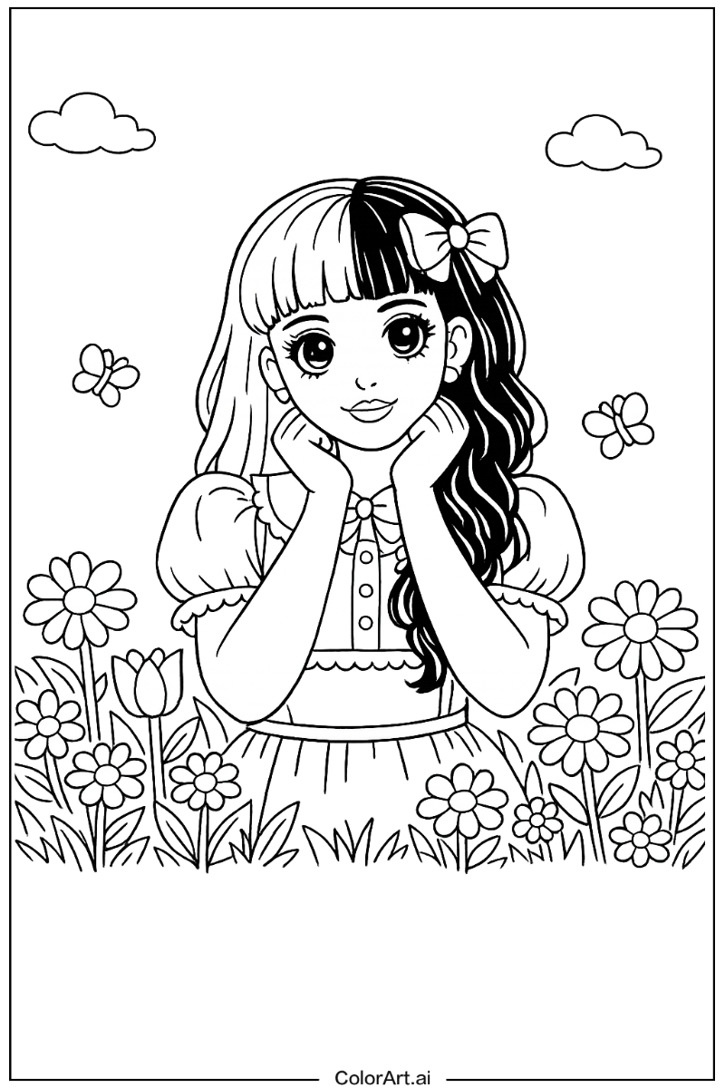 Melanie martinez in a Garden 3