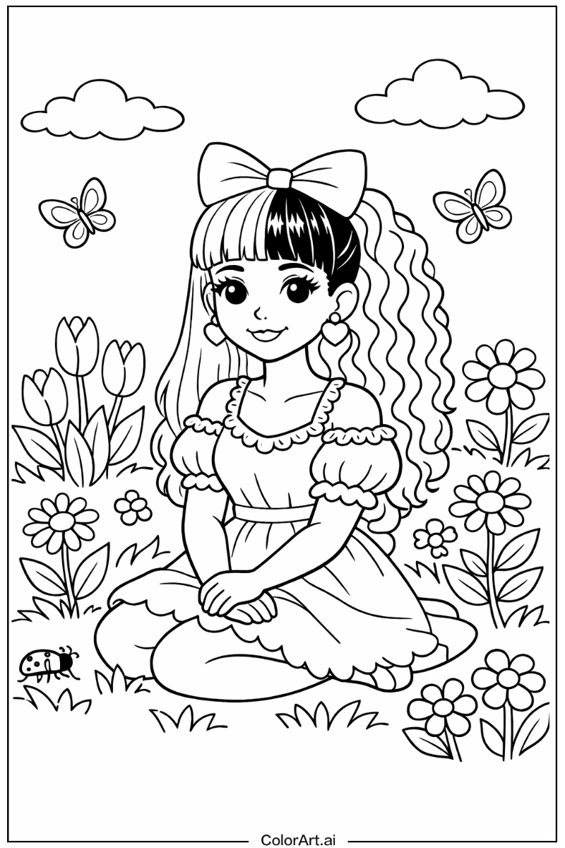 Melanie martinez in a Garden 4